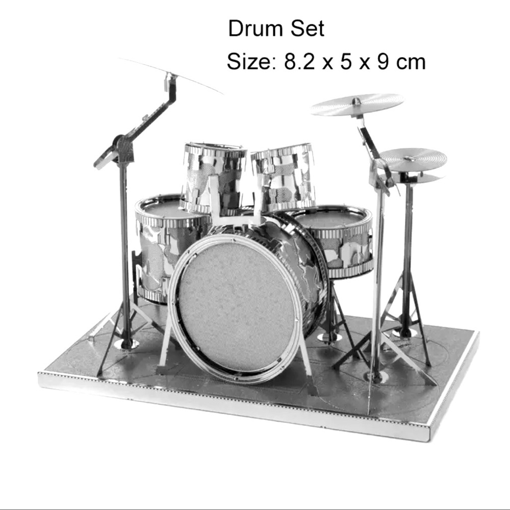 3D Metal Puzzle - Drum set